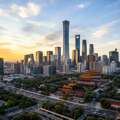 AI vision of Beijing